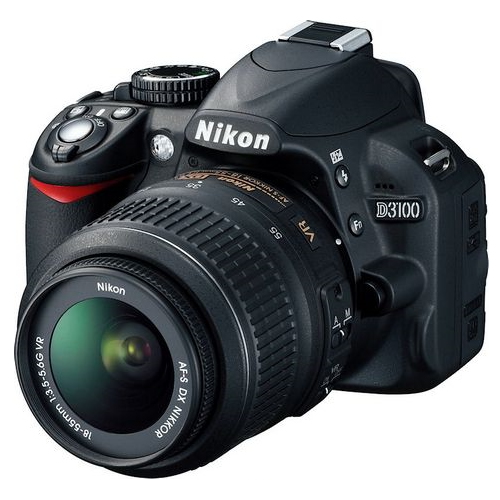 DSLR Nikon D3100, Black 18-55mm VR