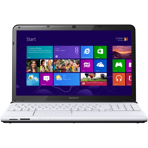 Laptop Sony VAIO SVE1512E6EW.EE9 procesor Intel® Pentium® B980 2.40GHz, 4GB, 500GB, AMD Radeon HD 7650M 1GB, Microsoft Windows 8, White